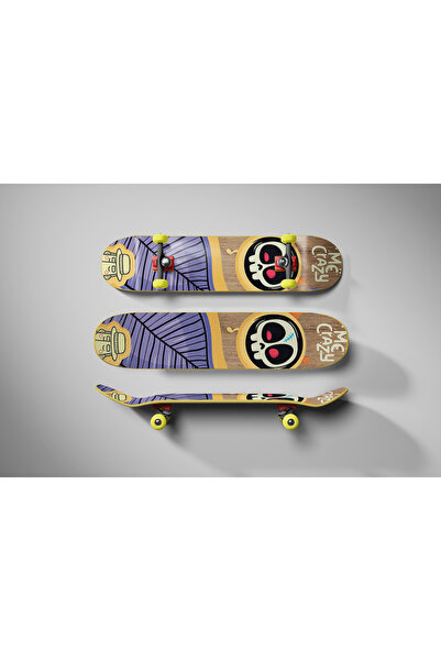 Esginler Design Ahşap Çocuk Fingerboard – El Yapımı Mini Kaykay “Me Crazy” Ta...