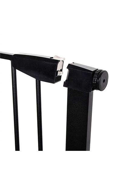 SERSIMO Poarta de siguranta Safety Gate pentru scari, ajustabila 117-124 cm, din otel, neagra