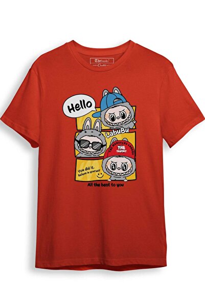 The Baski Labubu Baby Figures Štampano 100% pamuk Premium majica