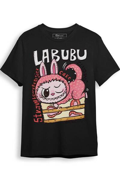 The Baski Tricou premium din bumbac 100% imprimat pentru bebeluși Labubu Cute Creature