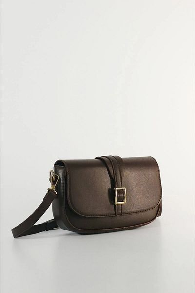 glowfit Women's Bitter Brown Buckle Crossbody Bag
