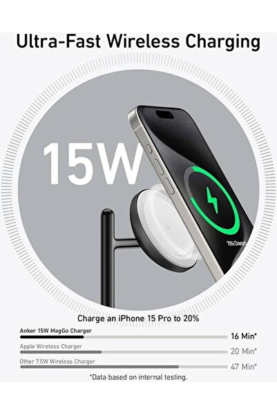 Anker محطة شحن لاسلكية 3 في 1 من ماجو