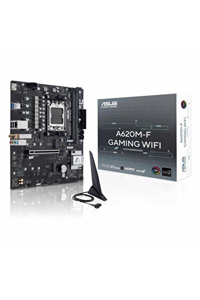 ASUS A620M-F Gaming WiFi DDR5 (8000MHz)OC M.2 HDMI PCIe 4.0 AM5 mATX Anakart
