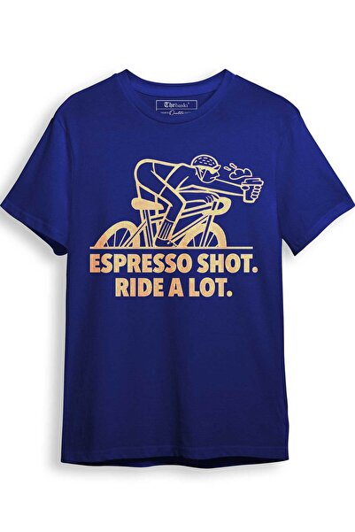 The Baski Tricou premium %100 bumbac imprimat Espresso Shot Ride A Lot