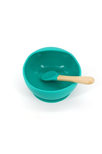 Briggs Set 2 pieces diversification for babies and children made of silicone, bowl with suction cup, wooden