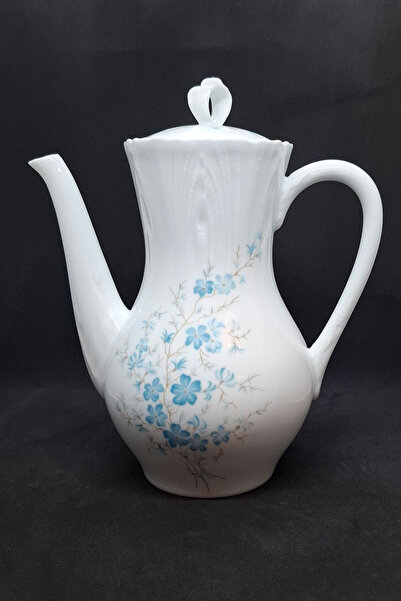 Fransız Limoges إبريق شاي بورسلين كبير الحجم من Jammet Seignolles، وعاء عتيق ...