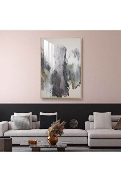 SND لوحة جدارية خشبية فاخرة مع برواز فضي و طبقة من الاكرليك الشفاف