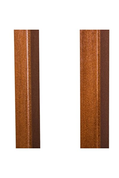 SERSIMO Safety Gate for stairs, adjustable 90-96 cm, made of steel and wood, black brown