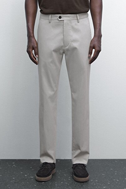 Massimo Dutti Pamuklu slim fit pantolon