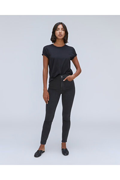 JILLY Μόδα Μαύρο Skinny Skinny Lycra Jean Παντελόνι