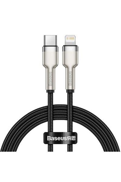 Baseus Type-C to Lightning Cable Cafule Series Metal PD 20W, 1m, Black