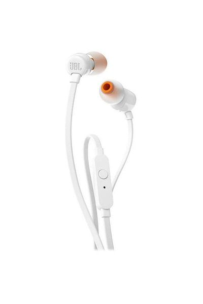 JBL سماعة أذن سلكية T110 باللون الأبيض