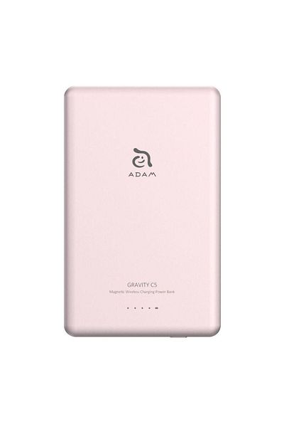 Adam Elements Gravity C5 5000mAh Magnetic Wireless Charging Power Bank - Pink