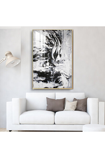 SND لوحة جدارية خشبية فاخرة مع برواز فضي و طبقة من الاكرليك الشفاف