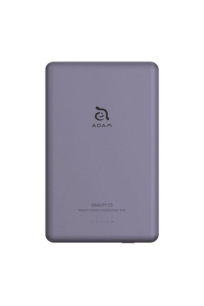 Adam Elements Gravity C5 5000mAh Magnetic Wireless Charging Power Bank - Purple