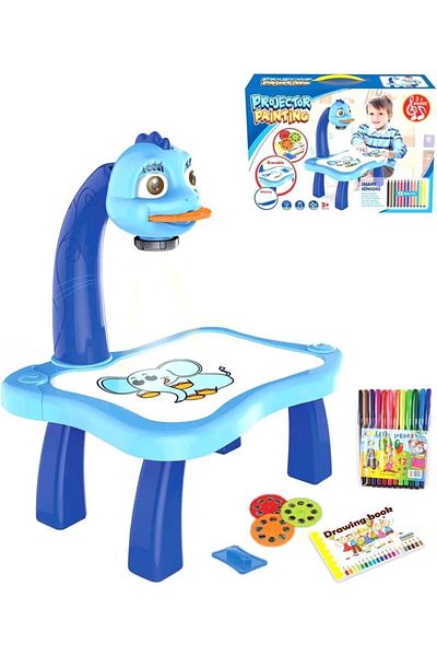 ElastiX Masuta unicorn cu proiector pentru desenat