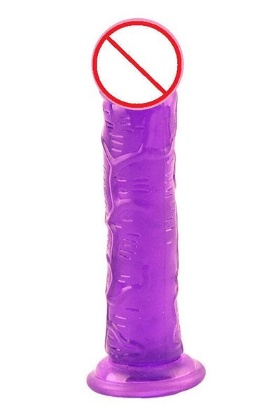 WildFashion Jucarie sexuala realistica cu striatii si ventuza la capta pentru o fixare ferma, Mov TOY347-11