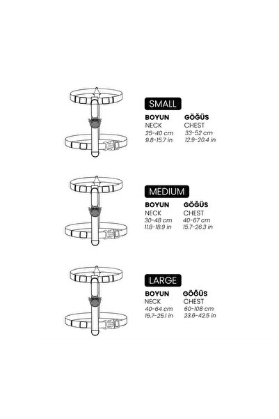 Lindodogs Urban Glow Dark Brown H Tipi Göğüs Tasması