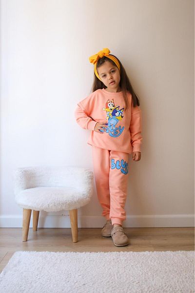 JELİBOOM Bluey 2 Thread Girl Set