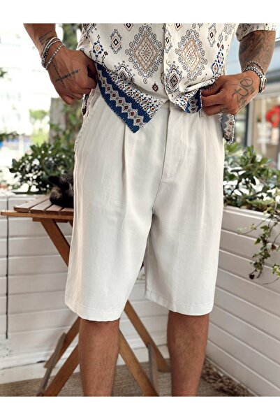 TÜZeMEN Modal Fabric Bermuda Shorts Capri