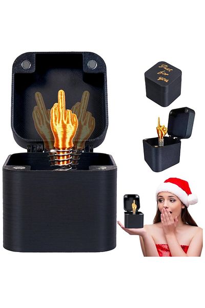 Danex Surprise Box Middle Finger, Danex, Marriage Proposal, Engagement, Funny and Annoying Gift for Adults