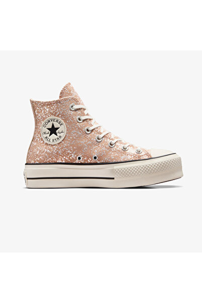 Converse Chuck Taylor All Star Lift Glitter Unisex Turuncu Platform Sneaker
