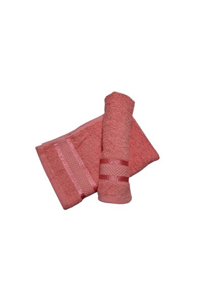 OEM Set 2 hand towels, coral, 30x50 cm, 100% cotton