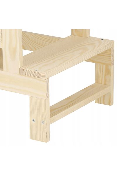 SERSIMO Turn de invatare inaltator multifunctional de bucatarie din lemn, ajustabil, autoasamblare, natur