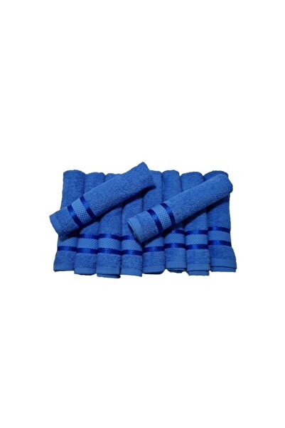 OEM Set 10 towels for hands, color blue, 30 x 50 cm, 100% cotton