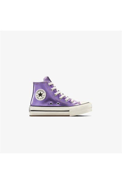 Converse Chuck Taylor All Star Eva Lift Platform Metallic Çocuk Mor Sneaker
