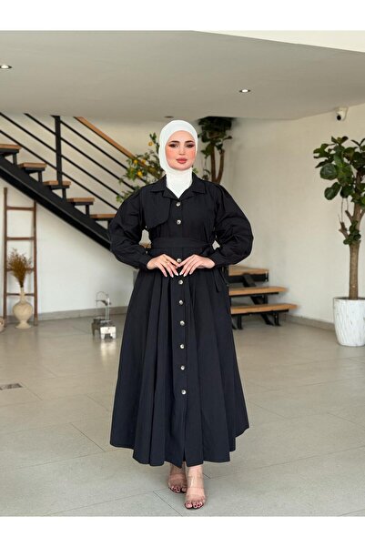 HİJAB STORE Black shirt dress