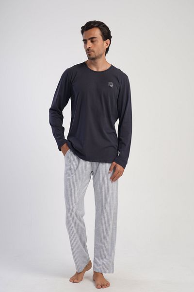 Vienetta Secret Pijama Vienetta, Why Not, gri inchis, M