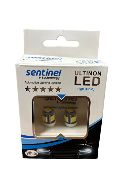 Sentinel T10 12 Volt Park Plaka Ampulü Beyaz 5 Ledli 2 Adet Fiyatı