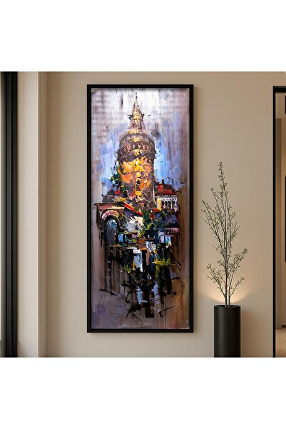 SND لوحة قماشية فاخرة بتصميم تجريديي مع برواز شامبين مجوف