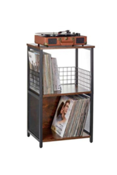 Echo Audio حامل القرص الدوار - منظم مجموعة أسطوانات LP بثلاث طبقات