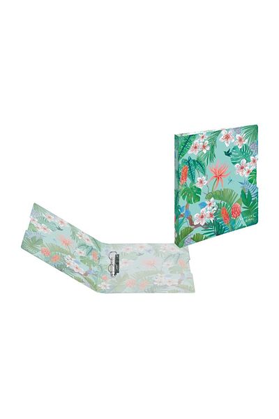 Herlitz Dosar A4 cu 2 inele 16 mm, culoare multicoloră, material carton, motiv junglă feminină
