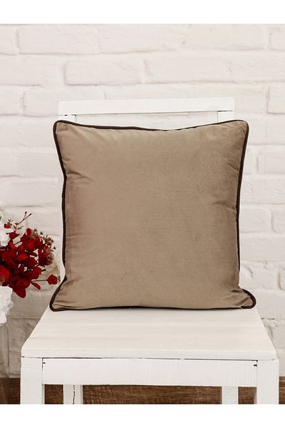 Sanskrutihomes By Styli Plain Velvet Cushion Cover - 45x45cm