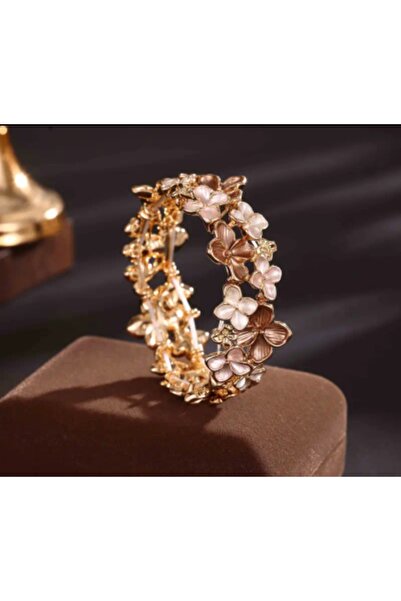 Store Bileklik El Boyama Çiçek Tarz Lastikli