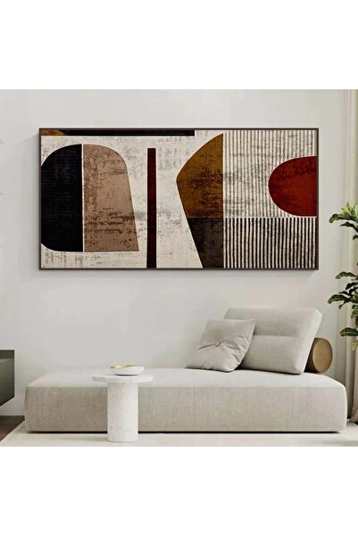 SND لوحة قماشية مودرن بتصميم الفن البوهيمي مع برواز شامبين مجوف