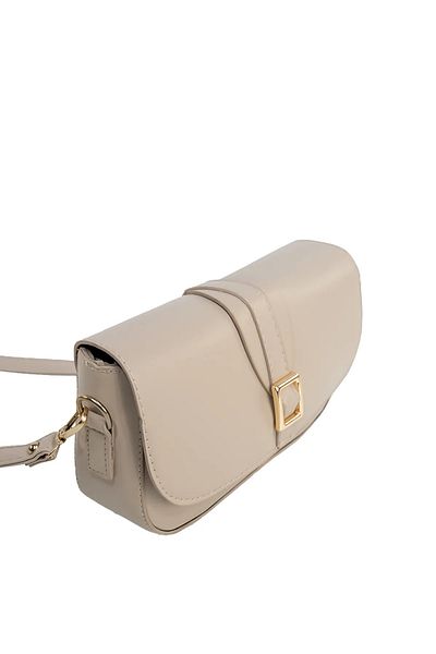 glowfit Women's Beige Buckle Crossbody Bag
