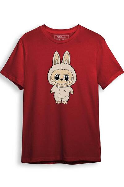 The Baski Tricou premium din bumbac 100% cu imprimeu Labubu Çirkin Yaratık