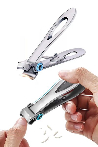 Fresh Moon Steel Nail Clippers Hand Foot Nail Cutter Ingrown Fungus Cleaner Scissors Women Men Nail Care