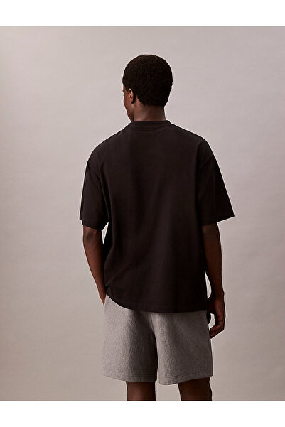 Calvin Klein Erkek Siyah Baskılı Tişörtler