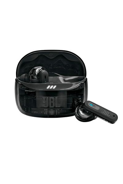 JBL سماعات أذن Tune Beam 2 اللاسلكية الحقيقية بخاصية إلغاء الضوضاء - لون أسود شبحي