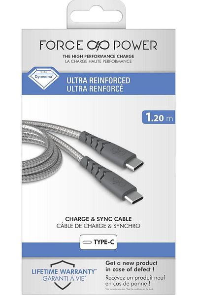 Force Power USB C to USB C Cable, 1.2M, Fast Charging Cable