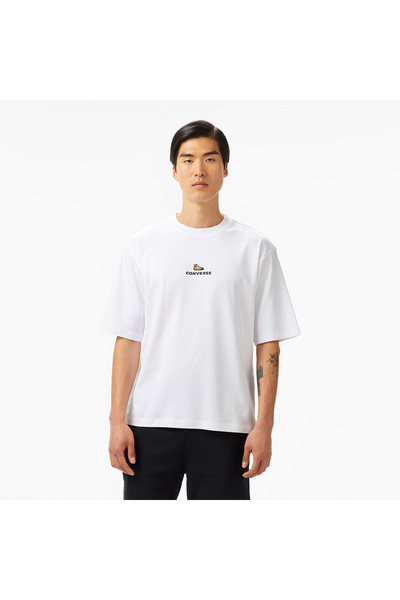 Converse Oversize Fit Erkek Beyaz T-shirt