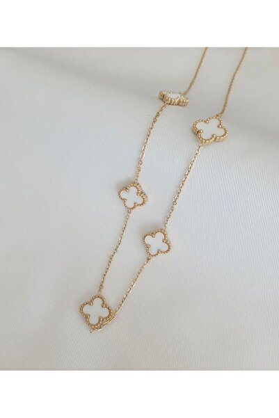 fatma keskin linna butik قلادة فان كليف البرسيم باللون الذهبي