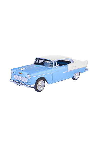 Genel Markalar VARDEM MOTORMAX 73229 METAL ARABA 1955 CHEVY BEL AİR 1:24 3+