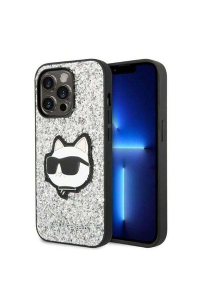 Tim Protective Case for iPhone 14 Pro Max, Timacontech, C19, Hard Plastic, Grey Choupette Patch
