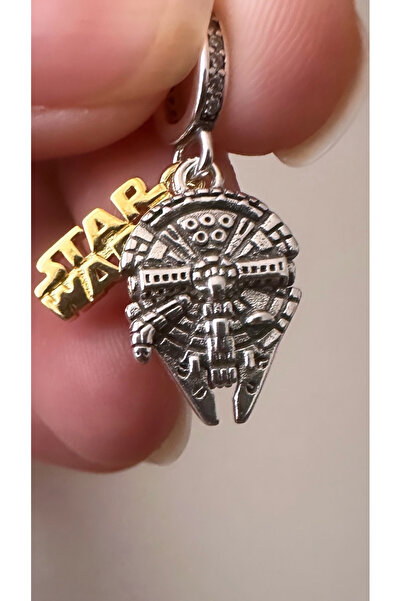 POSEİDONS JEWELLERY Poseidons Jewellery Star Wars Millenium Falcon Charm S925 Sterling Silver